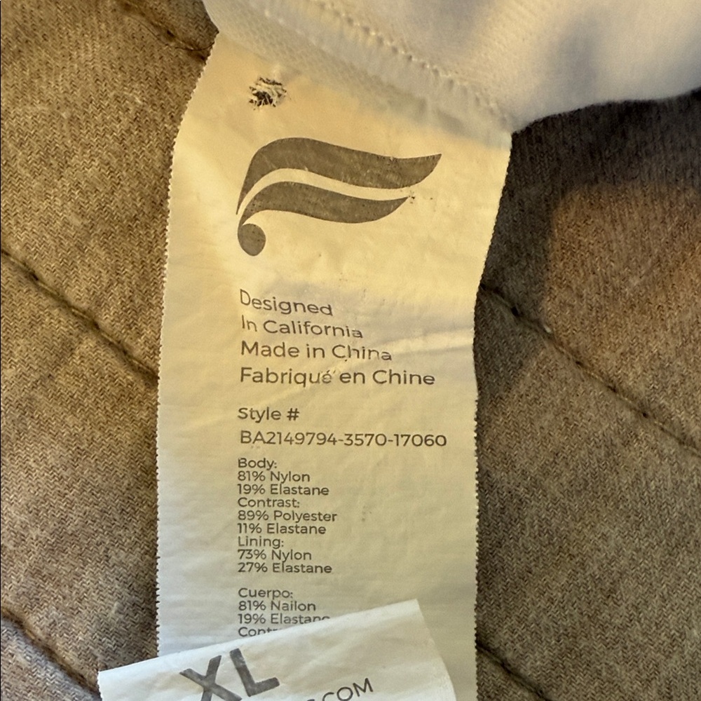 Fabletics White Sports Bra Size XL - Picture 7 of 9